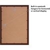image:imageAmericanflat 14x20 Picture Frame with Polished Plexiglass  Signature Collection  GalleryStyle Frames Made of Engineered Wood  Photo Frame for Wall Display  Black  Polished plexiglass front hangs vertical or horizontal sawtooth hangers included fits photos posters and artMahogany