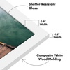 image:imageAmericanflat 14x20 Picture Frame with Polished Plexiglass  Signature Collection  GalleryStyle Frames Made of Engineered Wood  Photo Frame for Wall Display  Black  Polished plexiglass front hangs vertical or horizontal sawtooth hangers included fits photos posters and artWhite