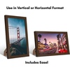 image:imageAmericanflat 14x20 Picture Frame with Polished Plexiglass  Signature Collection  GalleryStyle Frames Made of Engineered Wood  Photo Frame for Wall Display  Black  Polished plexiglass front hangs vertical or horizontal sawtooth hangers included fits photos posters and artWalnut