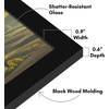 image:imageAmericanflat 14x20 Picture Frame with Polished Plexiglass  Signature Collection  GalleryStyle Frames Made of Engineered Wood  Photo Frame for Wall Display  Black  Polished plexiglass front hangs vertical or horizontal sawtooth hangers included fits photos posters and artBlack
