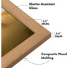 image:imageAmericanflat 14x20 Picture Frame with Polished Plexiglass  Signature Collection  GalleryStyle Frames Made of Engineered Wood  Photo Frame for Wall Display  Black  Polished plexiglass front hangs vertical or horizontal sawtooth hangers included fits photos posters and artDark Oak