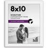 image:imageAmericanflat 14x20 Picture Frame with Polished Plexiglass  Signature Collection  GalleryStyle Frames Made of Engineered Wood  Photo Frame for Wall Display  Black  Polished plexiglass front hangs vertical or horizontal sawtooth hangers included fits photos posters and artWhite