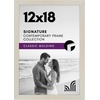 image:imageAmericanflat 14x20 Picture Frame with Polished Plexiglass  Signature Collection  GalleryStyle Frames Made of Engineered Wood  Photo Frame for Wall Display  Black  Polished plexiglass front hangs vertical or horizontal sawtooth hangers included fits photos posters and artLight Wood