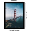 image:imageAmericanflat 14x20 Picture Frame with Polished Plexiglass  Signature Collection  GalleryStyle Frames Made of Engineered Wood  Photo Frame for Wall Display  Black  Polished plexiglass front hangs vertical or horizontal sawtooth hangers included fits photos posters and artBlack
