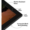 image:imageAmericanflat 14x20 Picture Frame with Polished Plexiglass  Signature Collection  GalleryStyle Frames Made of Engineered Wood  Photo Frame for Wall Display  Black  Polished plexiglass front hangs vertical or horizontal sawtooth hangers included fits photos posters and artBlack