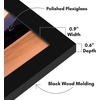 image:imageAmericanflat 14x20 Picture Frame with Polished Plexiglass  Signature Collection  GalleryStyle Frames Made of Engineered Wood  Photo Frame for Wall Display  Black  Polished plexiglass front hangs vertical or horizontal sawtooth hangers included fits photos posters and artBlack