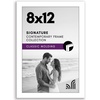 image:imageAmericanflat 14x20 Picture Frame with Polished Plexiglass  Signature Collection  GalleryStyle Frames Made of Engineered Wood  Photo Frame for Wall Display  Black  Polished plexiglass front hangs vertical or horizontal sawtooth hangers included fits photos posters and artWhite