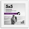 image:imageAmericanflat 14x20 Picture Frame with Polished Plexiglass  Signature Collection  GalleryStyle Frames Made of Engineered Wood  Photo Frame for Wall Display  Black  Polished plexiglass front hangs vertical or horizontal sawtooth hangers included fits photos posters and artWhite