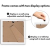 image:imageAmericanflat 14x20 Picture Frame with Polished Plexiglass  Signature Collection  GalleryStyle Frames Made of Engineered Wood  Photo Frame for Wall Display  Black  Polished plexiglass front hangs vertical or horizontal sawtooth hangers included fits photos posters and artWhite