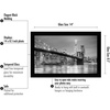 image:imageAmericanflat 14x20 Picture Frame with Polished Plexiglass  Signature Collection  GalleryStyle Frames Made of Engineered Wood  Photo Frame for Wall Display  Black  Polished plexiglass front hangs vertical or horizontal sawtooth hangers included fits photos posters and artBlack