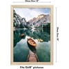 image:imageAmericanflat 14x20 Picture Frame with Polished Plexiglass  Signature Collection  GalleryStyle Frames Made of Engineered Wood  Photo Frame for Wall Display  Black  Polished plexiglass front hangs vertical or horizontal sawtooth hangers included fits photos posters and artNatural Oak