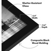 image:imageAmericanflat 14x20 Picture Frame with Polished Plexiglass  Signature Collection  GalleryStyle Frames Made of Engineered Wood  Photo Frame for Wall Display  Black  Polished plexiglass front hangs vertical or horizontal sawtooth hangers included fits photos posters and artBlack