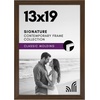 image:imageAmericanflat 14x20 Picture Frame with Polished Plexiglass  Signature Collection  GalleryStyle Frames Made of Engineered Wood  Photo Frame for Wall Display  Black  Polished plexiglass front hangs vertical or horizontal sawtooth hangers included fits photos posters and artWalnut