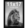 image:imageAmericanflat 14x20 Picture Frame with Polished Plexiglass  Signature Collection  GalleryStyle Frames Made of Engineered Wood  Photo Frame for Wall Display  Black  Polished plexiglass front hangs vertical or horizontal sawtooth hangers included fits photos posters and artBlack