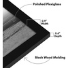 image:imageAmericanflat 14x20 Picture Frame with Polished Plexiglass  Signature Collection  GalleryStyle Frames Made of Engineered Wood  Photo Frame for Wall Display  Black  Polished plexiglass front hangs vertical or horizontal sawtooth hangers included fits photos posters and artBlack