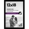 image:imageAmericanflat 14x20 Picture Frame with Polished Plexiglass  Signature Collection  GalleryStyle Frames Made of Engineered Wood  Photo Frame for Wall Display  Black  Polished plexiglass front hangs vertical or horizontal sawtooth hangers included fits photos posters and artBlack