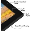 image:imageAmericanflat 14x20 Picture Frame with Polished Plexiglass  Signature Collection  GalleryStyle Frames Made of Engineered Wood  Photo Frame for Wall Display  Black  Polished plexiglass front hangs vertical or horizontal sawtooth hangers included fits photos posters and artBlack
