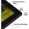 image:imageAmericanflat 14x20 Picture Frame with Polished Plexiglass  Signature Collection  GalleryStyle Frames Made of Engineered Wood  Photo Frame for Wall Display  Black  Polished plexiglass front hangs vertical or horizontal sawtooth hangers included fits photos posters and artBlack
