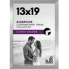 image:imageAmericanflat 14x20 Picture Frame with Polished Plexiglass  Signature Collection  GalleryStyle Frames Made of Engineered Wood  Photo Frame for Wall Display  Black  Polished plexiglass front hangs vertical or horizontal sawtooth hangers included fits photos posters and artSilver