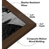 image:imageAmericanflat 14x20 Picture Frame with Polished Plexiglass  Signature Collection  GalleryStyle Frames Made of Engineered Wood  Photo Frame for Wall Display  Black  Polished plexiglass front hangs vertical or horizontal sawtooth hangers included fits photos posters and artWalnut