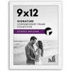 image:imageAmericanflat 14x20 Picture Frame with Polished Plexiglass  Signature Collection  GalleryStyle Frames Made of Engineered Wood  Photo Frame for Wall Display  Black  Polished plexiglass front hangs vertical or horizontal sawtooth hangers included fits photos posters and artWhite
