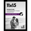 image:imageAmericanflat 14x20 Picture Frame with Polished Plexiglass  Signature Collection  GalleryStyle Frames Made of Engineered Wood  Photo Frame for Wall Display  Black  Polished plexiglass front hangs vertical or horizontal sawtooth hangers included fits photos posters and artBlack