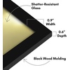 image:imageAmericanflat 14x20 Picture Frame with Polished Plexiglass  Signature Collection  GalleryStyle Frames Made of Engineered Wood  Photo Frame for Wall Display  Black  Polished plexiglass front hangs vertical or horizontal sawtooth hangers included fits photos posters and artBlack