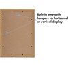 image:imageAmericanflat 14x20 Picture Frame with Polished Plexiglass  Signature Collection  GalleryStyle Frames Made of Engineered Wood  Photo Frame for Wall Display  Black  Polished plexiglass front hangs vertical or horizontal sawtooth hangers included fits photos posters and artDark Oak