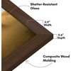 image:imageAmericanflat 14x20 Picture Frame with Polished Plexiglass  Signature Collection  GalleryStyle Frames Made of Engineered Wood  Photo Frame for Wall Display  Black  Polished plexiglass front hangs vertical or horizontal sawtooth hangers included fits photos posters and artWalnut