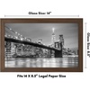 image:imageAmericanflat 14x20 Picture Frame with Polished Plexiglass  Signature Collection  GalleryStyle Frames Made of Engineered Wood  Photo Frame for Wall Display  Black  Polished plexiglass front hangs vertical or horizontal sawtooth hangers included fits photos posters and artWalnut