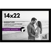 image:imageAmericanflat 14x20 Picture Frame with Polished Plexiglass  Signature Collection  GalleryStyle Frames Made of Engineered Wood  Photo Frame for Wall Display  Black  Polished plexiglass front hangs vertical or horizontal sawtooth hangers included fits photos posters and artBlack