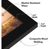 image:imageAmericanflat 14x20 Picture Frame with Polished Plexiglass  Signature Collection  GalleryStyle Frames Made of Engineered Wood  Photo Frame for Wall Display  Black  Polished plexiglass front hangs vertical or horizontal sawtooth hangers included fits photos posters and artBlack