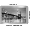 image:imageAmericanflat 14x20 Picture Frame with Polished Plexiglass  Signature Collection  GalleryStyle Frames Made of Engineered Wood  Photo Frame for Wall Display  Black  Polished plexiglass front hangs vertical or horizontal sawtooth hangers included fits photos posters and artSilver