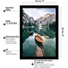 image:imageAmericanflat 14x20 Picture Frame with Polished Plexiglass  Signature Collection  GalleryStyle Frames Made of Engineered Wood  Photo Frame for Wall Display  Black  Polished plexiglass front hangs vertical or horizontal sawtooth hangers included fits photos posters and artBlack