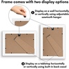 image:imageAmericanflat 14x20 Picture Frame with Polished Plexiglass  Signature Collection  GalleryStyle Frames Made of Engineered Wood  Photo Frame for Wall Display  Black  Polished plexiglass front hangs vertical or horizontal sawtooth hangers included fits photos posters and artWhite