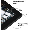image:imageAmericanflat 14x20 Picture Frame with Polished Plexiglass  Signature Collection  GalleryStyle Frames Made of Engineered Wood  Photo Frame for Wall Display  Black  Polished plexiglass front hangs vertical or horizontal sawtooth hangers included fits photos posters and artBlack