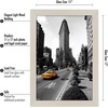 image:imageAmericanflat 14x20 Picture Frame with Polished Plexiglass  Signature Collection  GalleryStyle Frames Made of Engineered Wood  Photo Frame for Wall Display  Black  Polished plexiglass front hangs vertical or horizontal sawtooth hangers included fits photos posters and artLight Wood