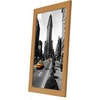 image:imageAmericanflat 14x20 Picture Frame with Polished Plexiglass  Signature Collection  GalleryStyle Frames Made of Engineered Wood  Photo Frame for Wall Display  Black  Polished plexiglass front hangs vertical or horizontal sawtooth hangers included fits photos posters and artDark Oak
