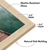 image:imageAmericanflat 14x20 Picture Frame with Polished Plexiglass  Signature Collection  GalleryStyle Frames Made of Engineered Wood  Photo Frame for Wall Display  Black  Polished plexiglass front hangs vertical or horizontal sawtooth hangers included fits photos posters and artNatural Oak