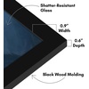 image:imageAmericanflat 14x20 Picture Frame with Polished Plexiglass  Signature Collection  GalleryStyle Frames Made of Engineered Wood  Photo Frame for Wall Display  Black  Polished plexiglass front hangs vertical or horizontal sawtooth hangers included fits photos posters and artBlack