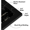 image:imageAmericanflat 14x20 Picture Frame with Polished Plexiglass  Signature Collection  GalleryStyle Frames Made of Engineered Wood  Photo Frame for Wall Display  Black  Polished plexiglass front hangs vertical or horizontal sawtooth hangers included fits photos posters and artBlack