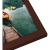 image:imageAmericanflat 14x20 Picture Frame with Polished Plexiglass  Signature Collection  GalleryStyle Frames Made of Engineered Wood  Photo Frame for Wall Display  Black  Polished plexiglass front hangs vertical or horizontal sawtooth hangers included fits photos posters and artMahogany