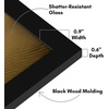 image:imageAmericanflat 14x20 Picture Frame with Polished Plexiglass  Signature Collection  GalleryStyle Frames Made of Engineered Wood  Photo Frame for Wall Display  Black  Polished plexiglass front hangs vertical or horizontal sawtooth hangers included fits photos posters and artBlack
