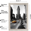 image:imageAmericanflat 14x20 Picture Frame with Polished Plexiglass  Signature Collection  GalleryStyle Frames Made of Engineered Wood  Photo Frame for Wall Display  Black  Polished plexiglass front hangs vertical or horizontal sawtooth hangers included fits photos posters and artDriftwood