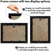 image:imageAmericanflat 14x20 Picture Frame with Polished Plexiglass  Signature Collection  GalleryStyle Frames Made of Engineered Wood  Photo Frame for Wall Display  Black  Polished plexiglass front hangs vertical or horizontal sawtooth hangers included fits photos posters and artBlack