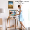 image:imageAmericanflat 14x20 Picture Frame with Polished Plexiglass  Signature Collection  GalleryStyle Frames Made of Engineered Wood  Photo Frame for Wall Display  Black  Polished plexiglass front hangs vertical or horizontal sawtooth hangers included fits photos posters and artDark Oak