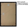 image:imageAmericanflat 14x20 Picture Frame with Polished Plexiglass  Signature Collection  GalleryStyle Frames Made of Engineered Wood  Photo Frame for Wall Display  Black  Polished plexiglass front hangs vertical or horizontal sawtooth hangers included fits photos posters and artBlack