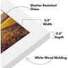 image:imageAmericanflat 14x20 Picture Frame with Polished Plexiglass  Signature Collection  GalleryStyle Frames Made of Engineered Wood  Photo Frame for Wall Display  Black  Polished plexiglass front hangs vertical or horizontal sawtooth hangers included fits photos posters and artWhite