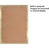 image:imageAmericanflat 14x20 Picture Frame with Polished Plexiglass  Signature Collection  GalleryStyle Frames Made of Engineered Wood  Photo Frame for Wall Display  Black  Polished plexiglass front hangs vertical or horizontal sawtooth hangers included fits photos posters and artGold