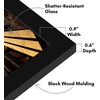 image:imageAmericanflat 14x20 Picture Frame with Polished Plexiglass  Signature Collection  GalleryStyle Frames Made of Engineered Wood  Photo Frame for Wall Display  Black  Polished plexiglass front hangs vertical or horizontal sawtooth hangers included fits photos posters and artBlack